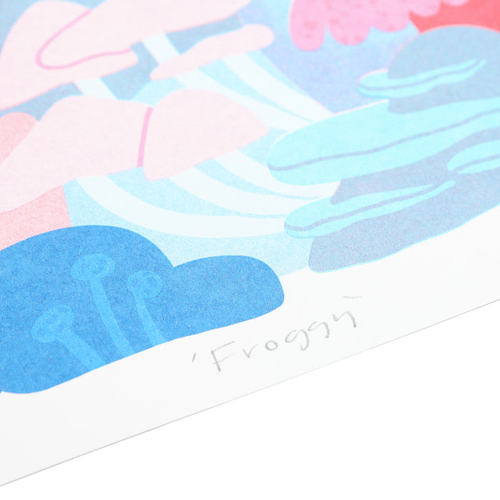 Froggy A3 Risograph Print