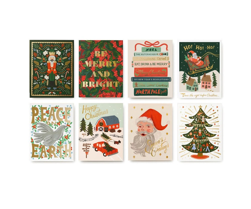 Holiday Wishes Card Box x 16