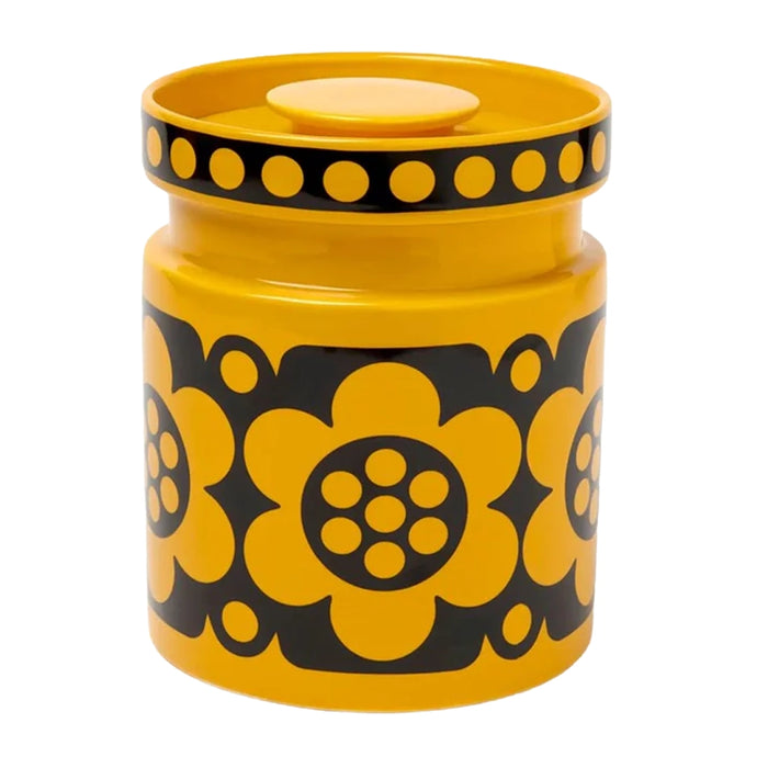 Magpie X Hornsea Jumbo Jar - Yellow Geo Flower