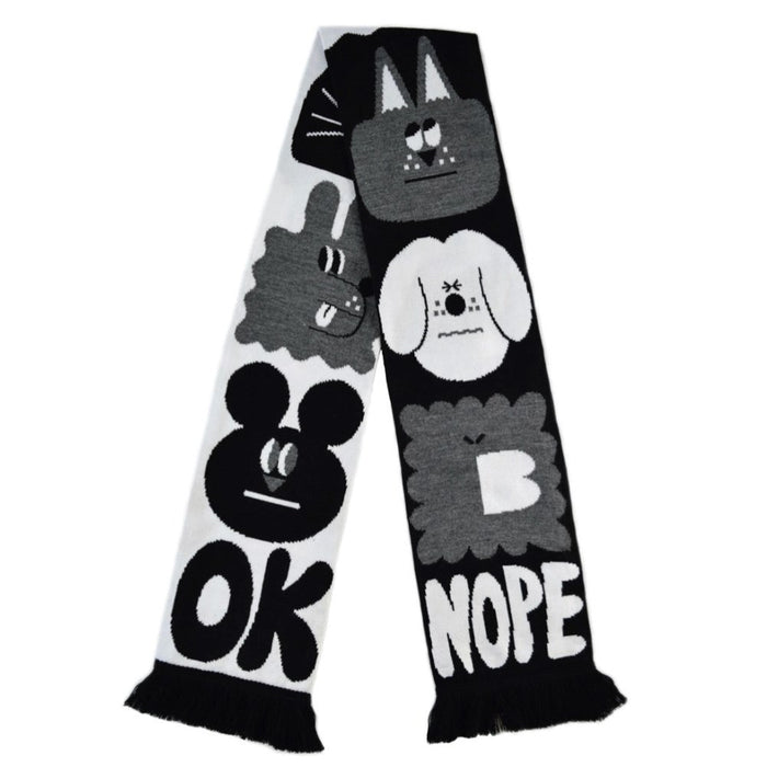 Chit Chat Scarf - Black & White