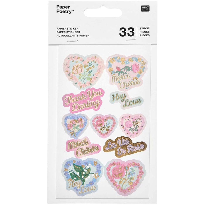 Paper Stickers La Vie En Rose