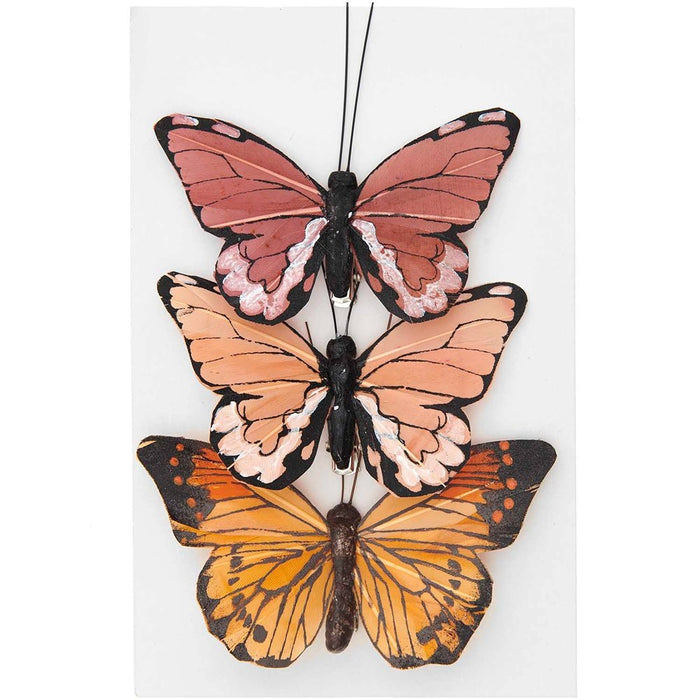 Butterfly Apricot Tones 3 Pieces