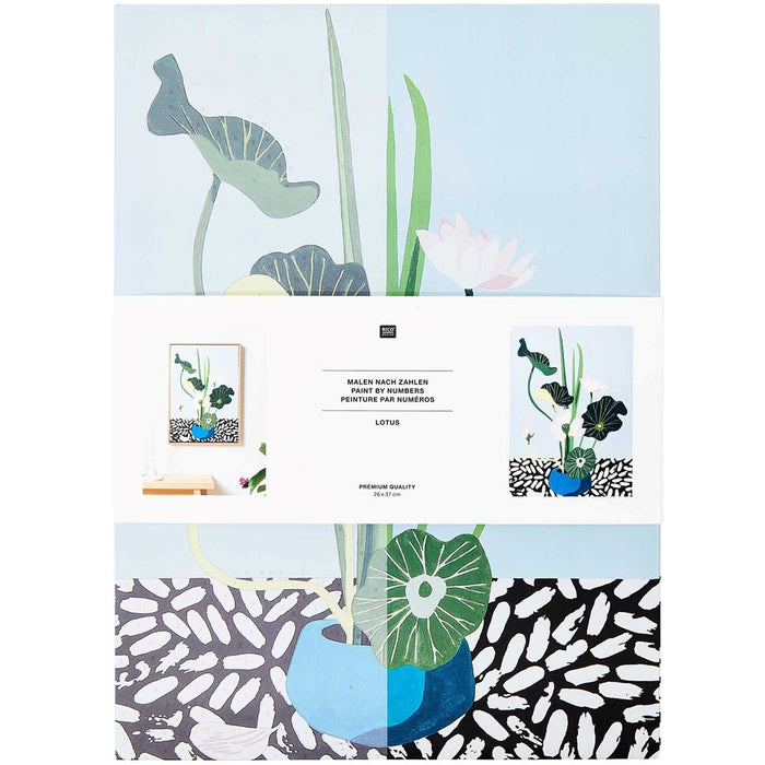 Paint By Numbers Set Lotus 26 x 37 cm