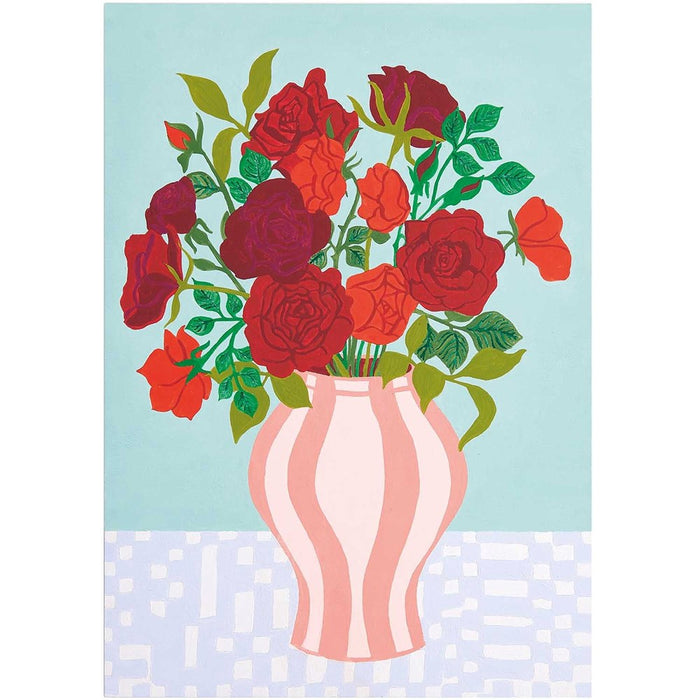 Paint By Numbers Set Red Roses 26 x 37 cm