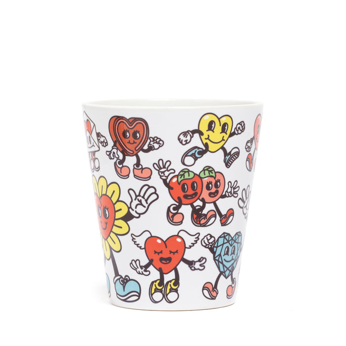 Cartoon Hearts Plant Pot