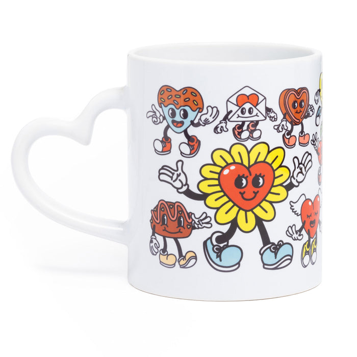 Cartoon Hearts Mug 11oz