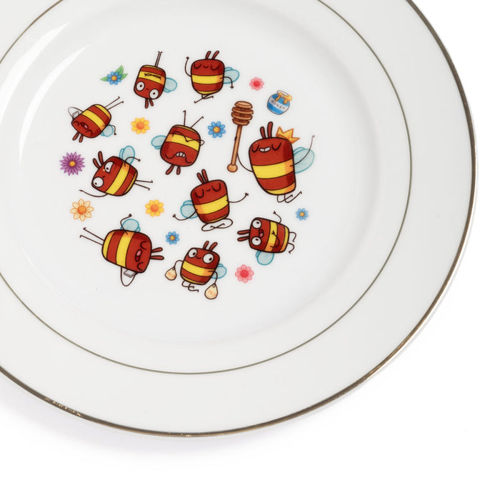 Fred Aldous X Hammo Bee Ceramic Gold Rim Plate