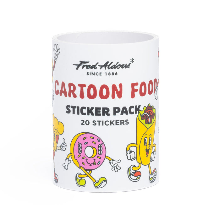 Fred Aldous Cartoon Food Sticker Pack