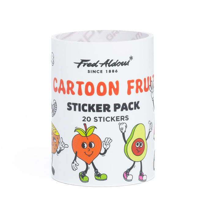 Fred Aldous Cartoon Fruit Sticker Pack