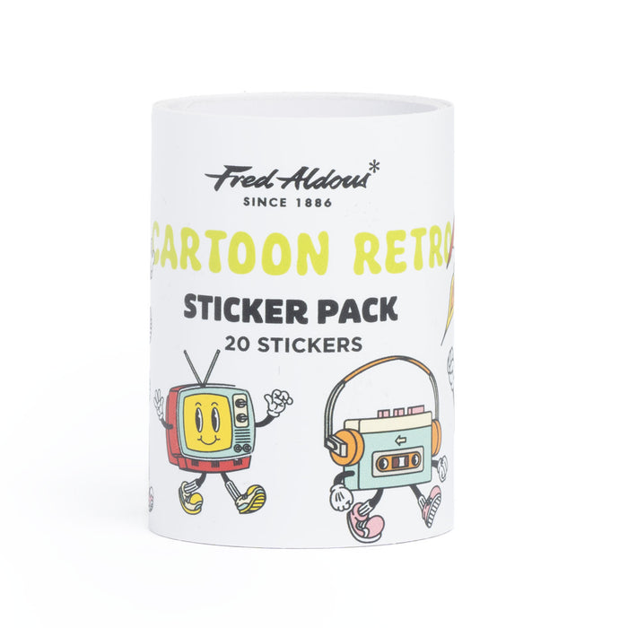 Fred Aldous Cartoon Retro Sticker Pack