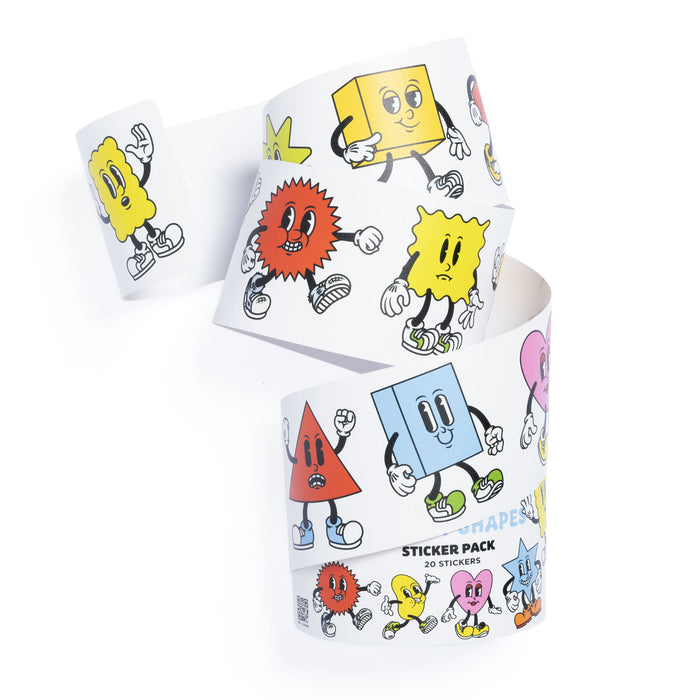 Fred Aldous Cartoon Shapes Sticker Pack