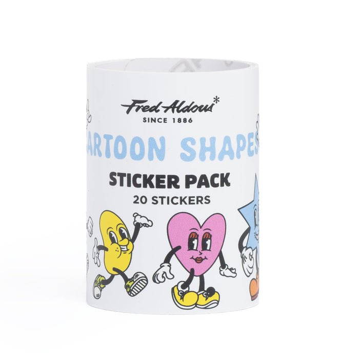 Fred Aldous Cartoon Shapes Sticker Pack