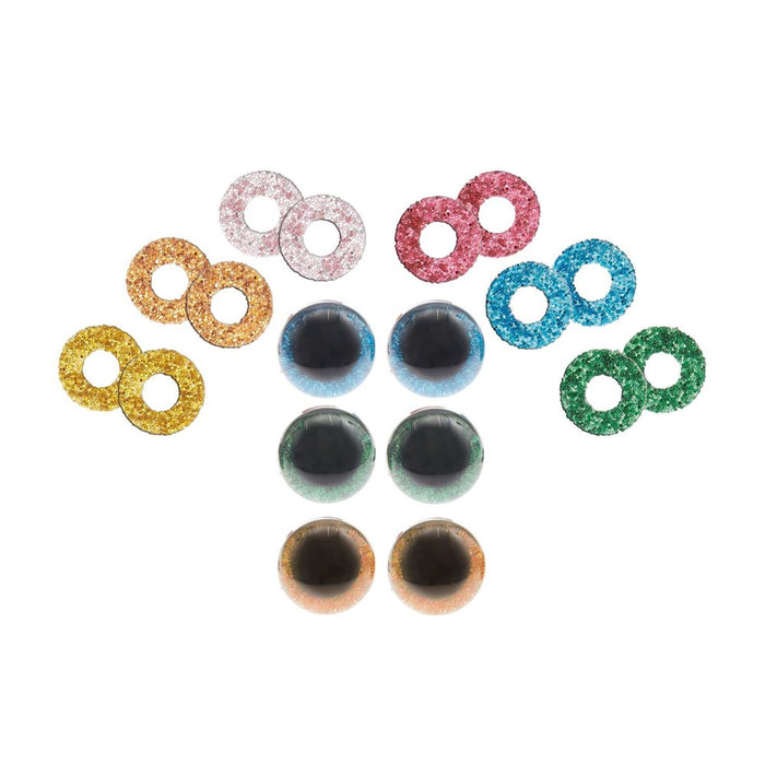 Safety eye set 6 colours 1 pair 30mm