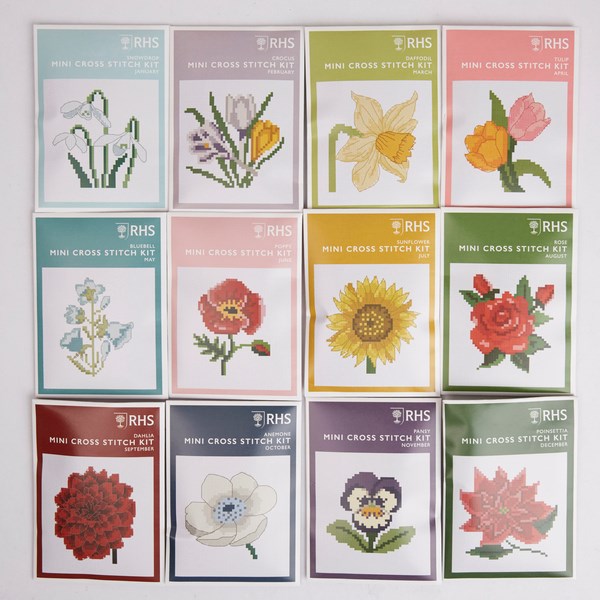 RHS 12 Months of Cross Stitch Kits