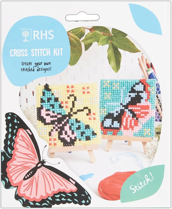 RHS Mini Cross Stitch Kit - Butterflies and Moths
