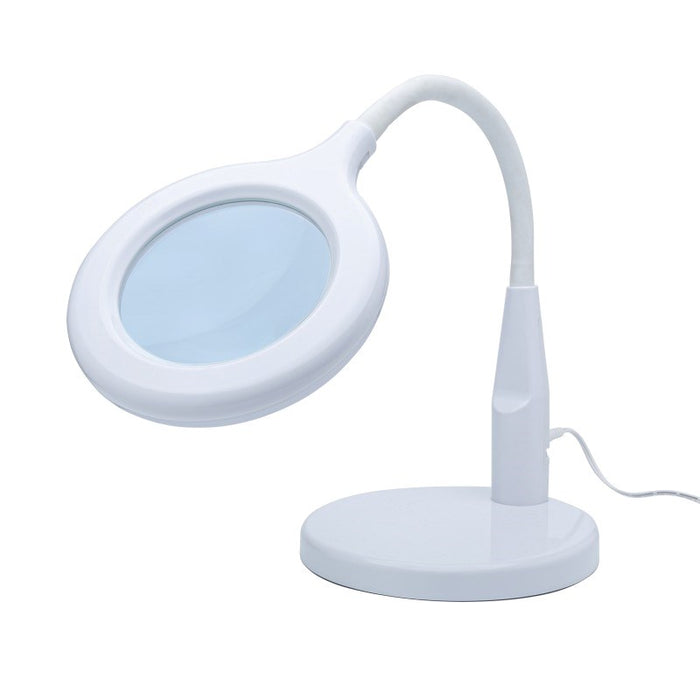 Compact LED Desk Magnifier Lamp