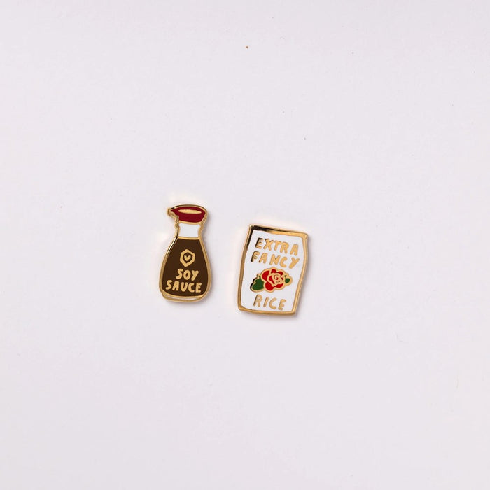 YOW: Earrings - Soy Sauce & Rice