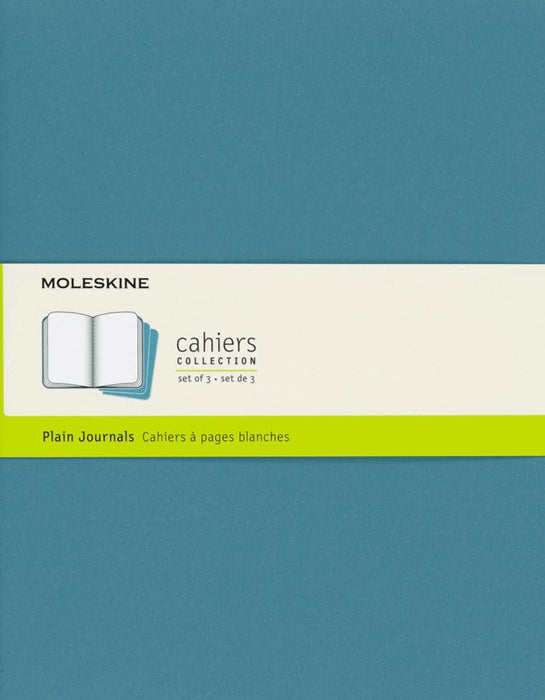 Moleskine Cahier Extra Large Journals Brisk Blue 3 Pack