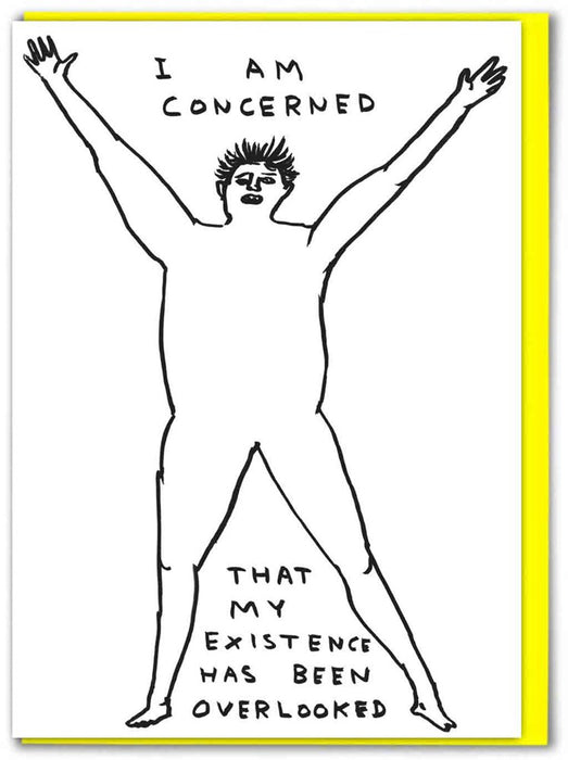 David Shrigley I Am Concerned Card