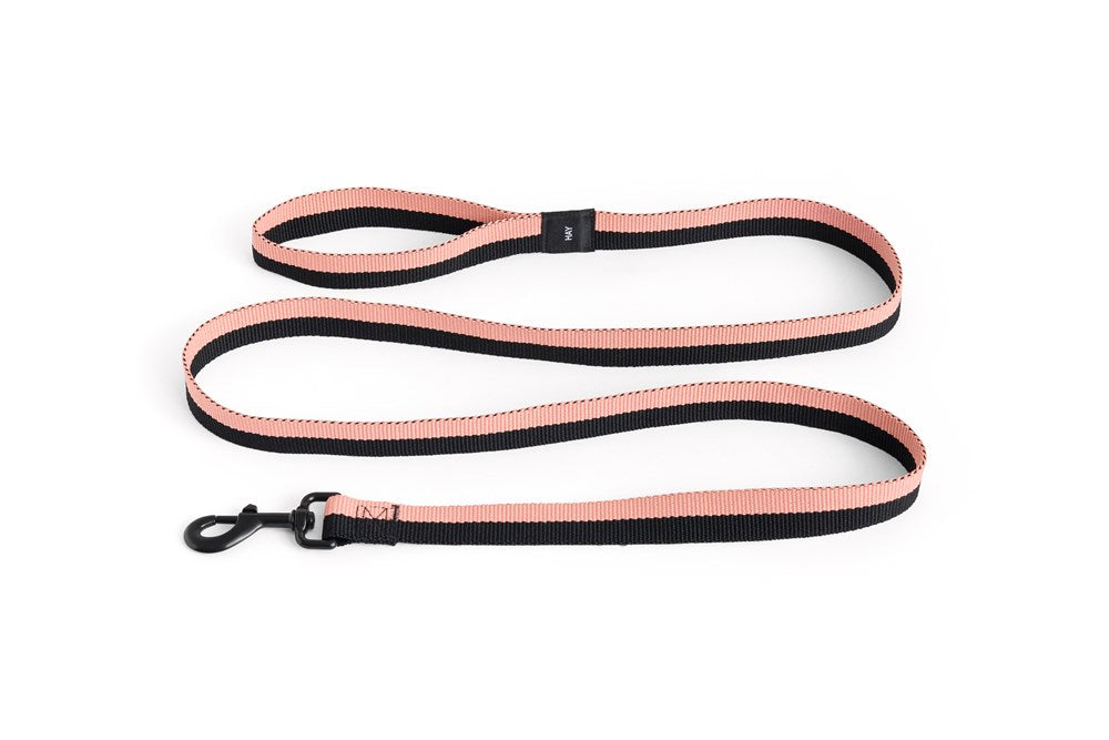 Dog Leash Flat - Pink/Black