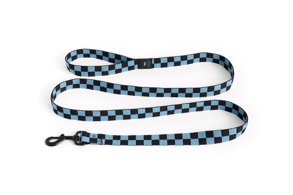 Dog Leash Flat - Blue/Black