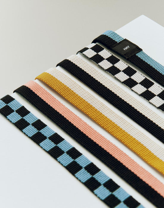 Dog Leash Flat - Blue/Black