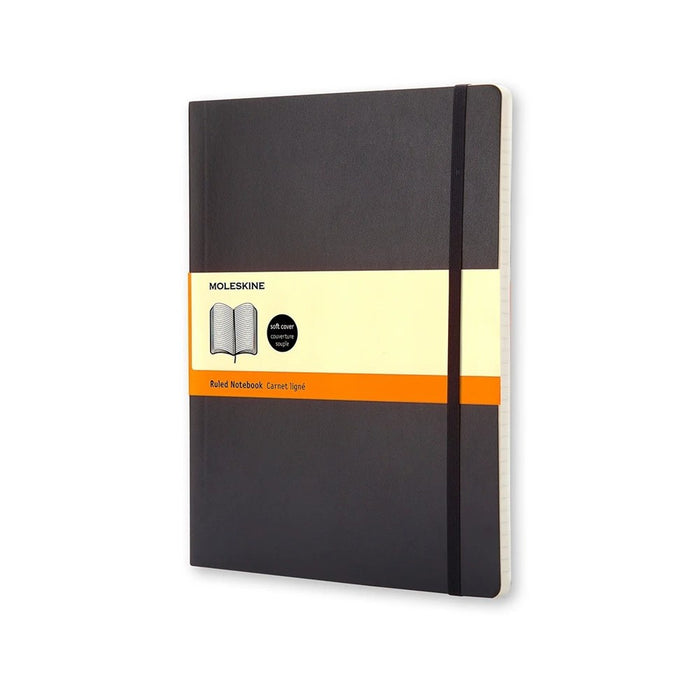 Moleskine Classic Extra Large Ruled Soft Cover Notebook Black