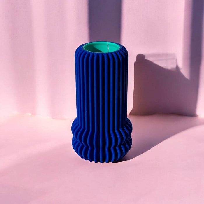 Whimsy Vase Electric Blue