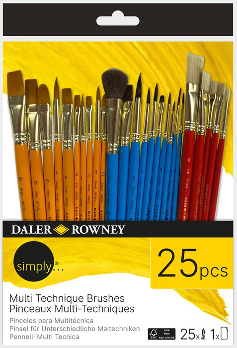 Simply Multi-Technique Brushes 25Pk