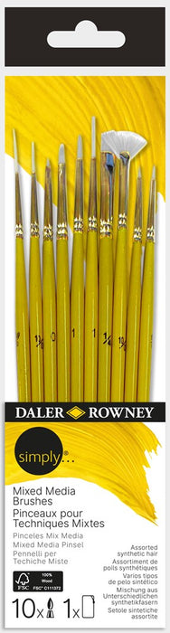 Simply Mixed Media Brush Set 10Pk