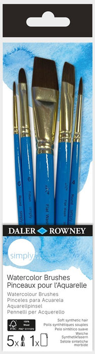 Simply Watercolour Brush Set 5Pk