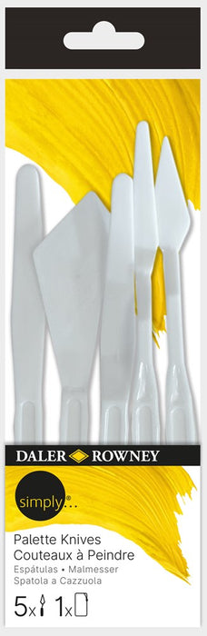 Simply Plastic Palette Knives Set 5Pk