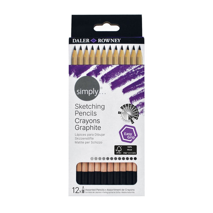 Simply Sketching Pencils 12Pk
