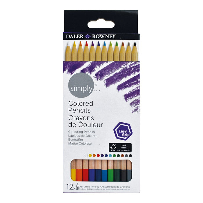 Simply Coloured Pencils Set 12Pk