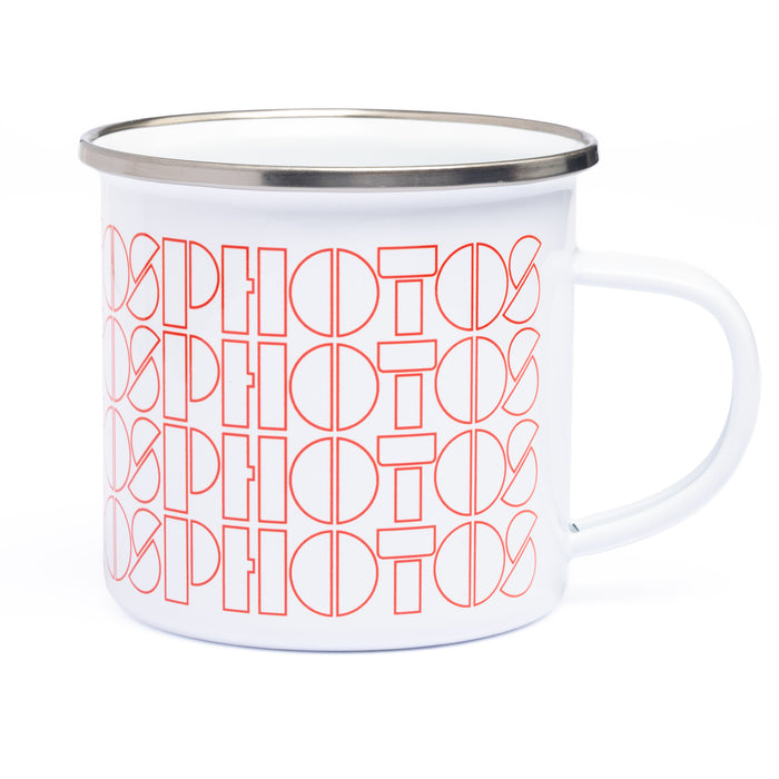 Photos Repeat White Enamel Mug
