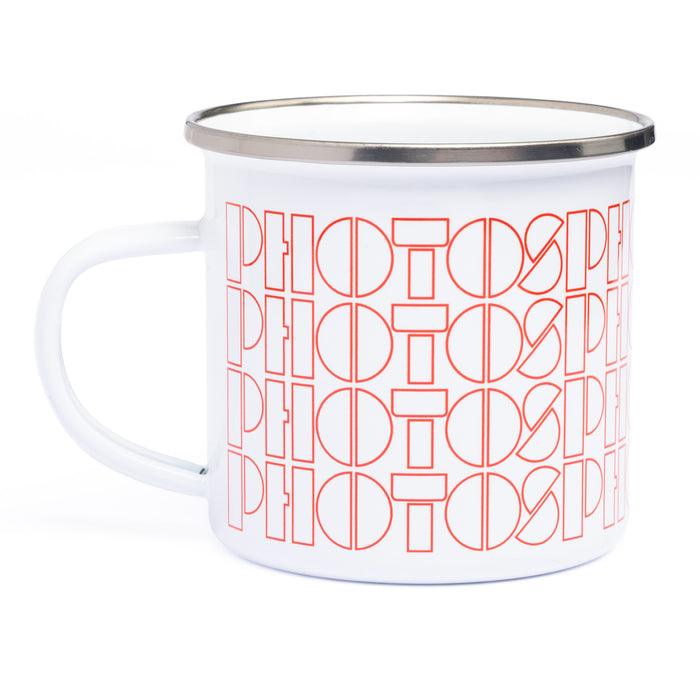 Photos Repeat White Enamel Mug
