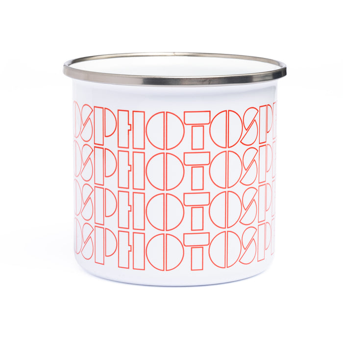 Photos Repeat White Enamel Mug