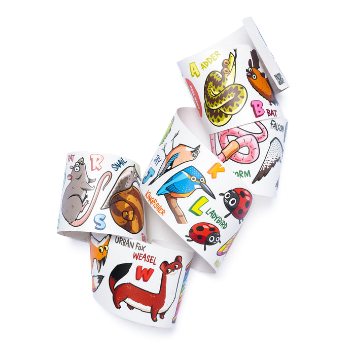 Fred Aldous X Hammo A-Z Animal Sticker Pack