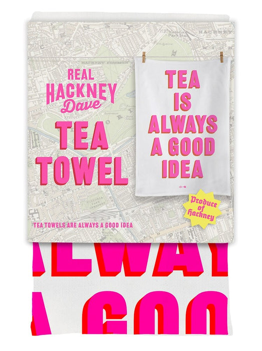 Real Hackney Dave Tea Towel