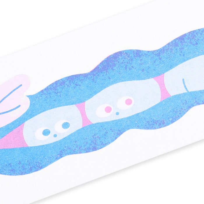 Mini Pea Pod Risograph Print