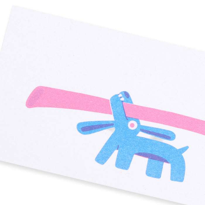 Big Stick Mini Risograph Print