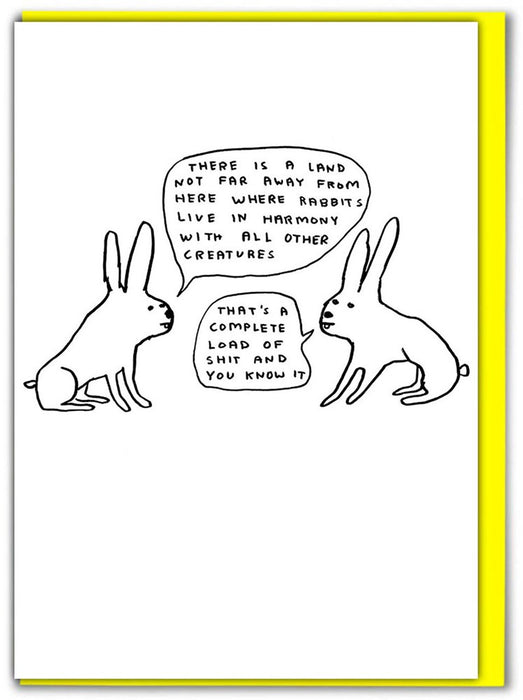 David Shrigley Card - Rabbits In Harmony