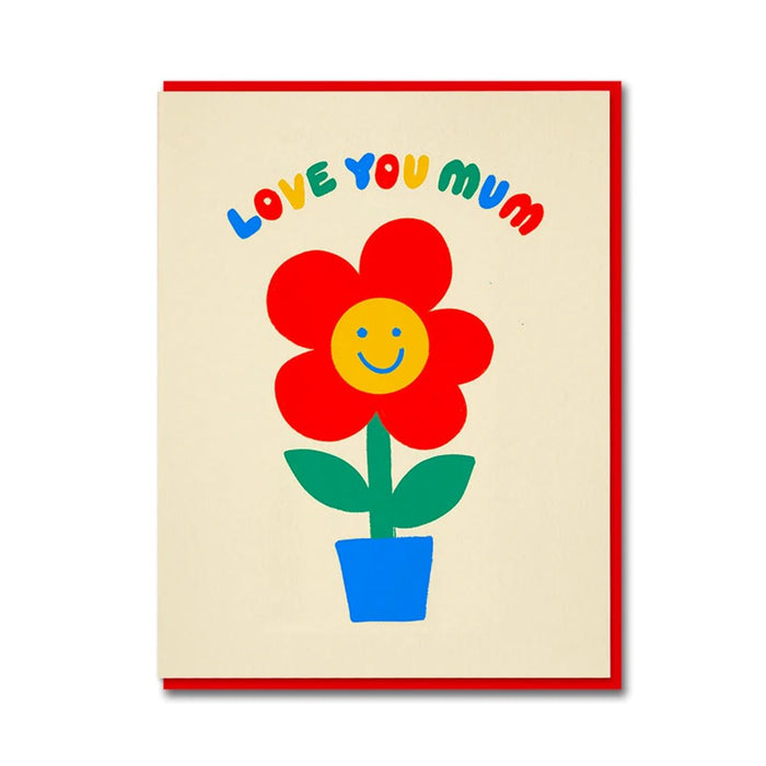 Love You Mum Flowerpot Card