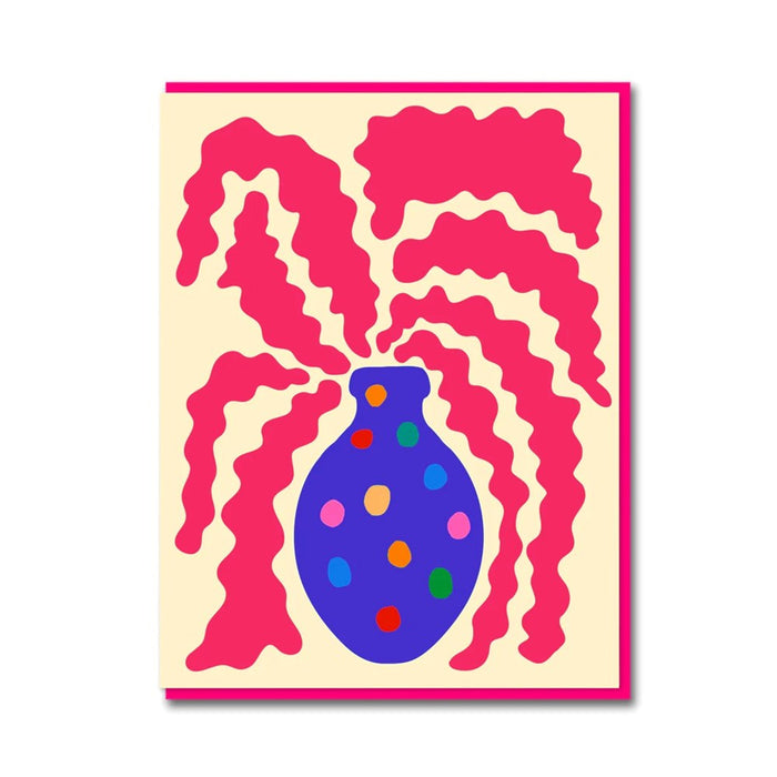 Cactus Spotty Vase Card