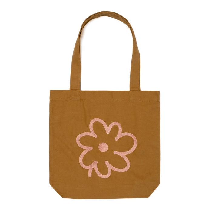 AW Tote Bag – Pink Flower Embroidery
