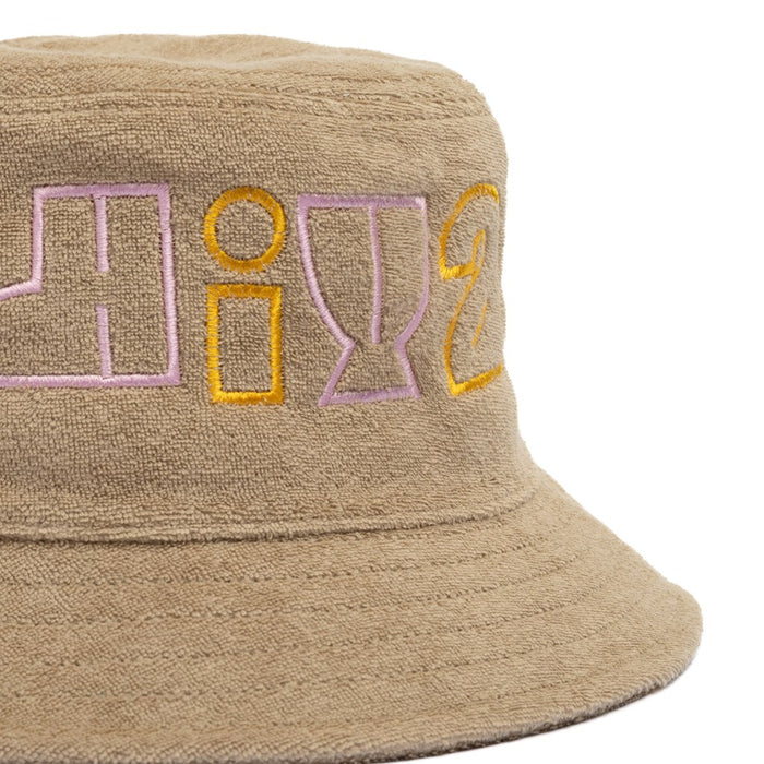 AW Terry Bucket Hat – Beige