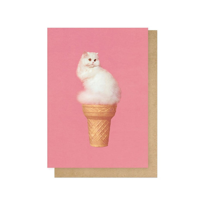 Cat Ice Cream Card