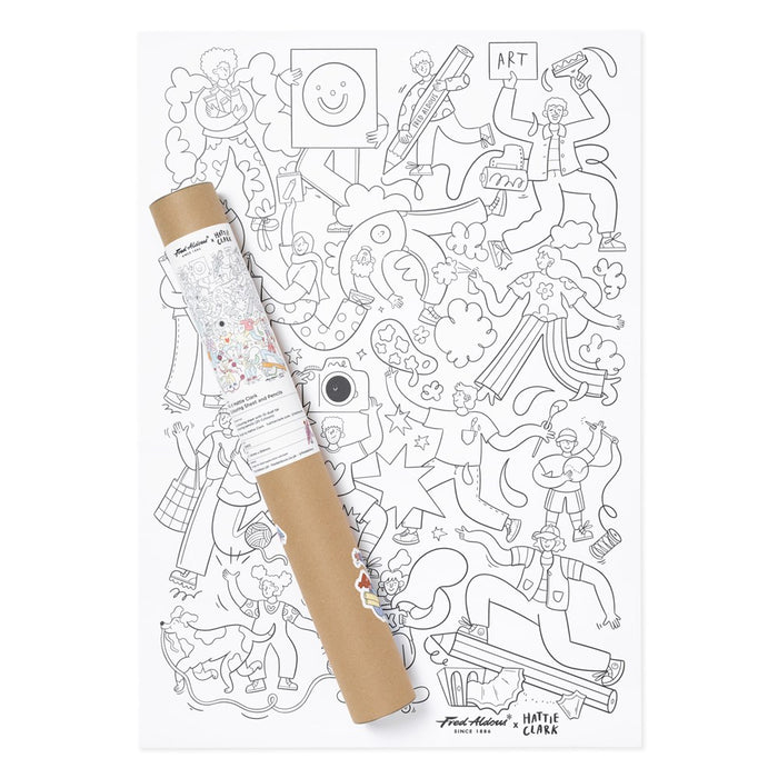 A1 Colouring Sheet and Pencils - Hattie Clark