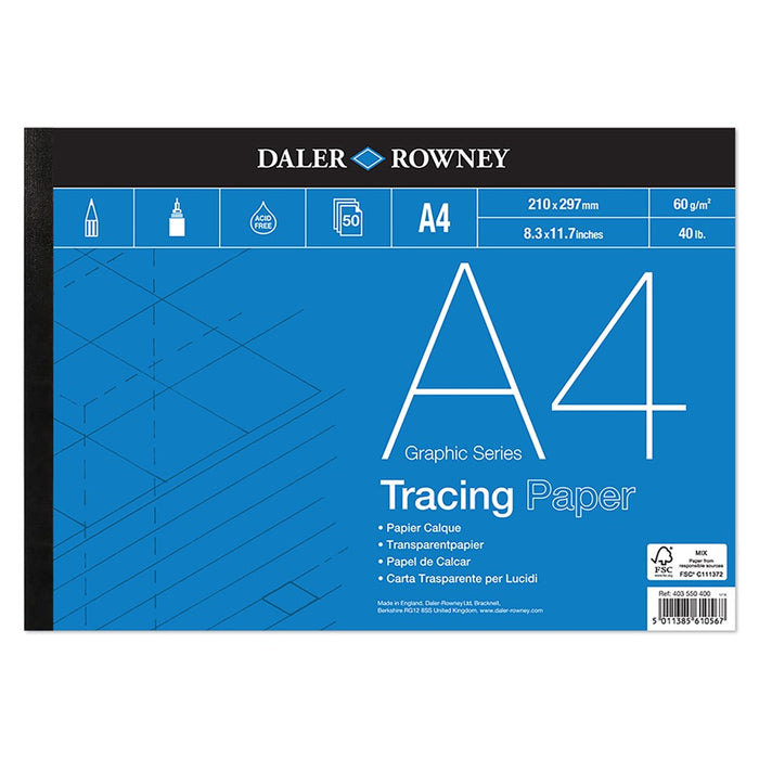 Daler Rowney Tracing Pad A4 60gsm