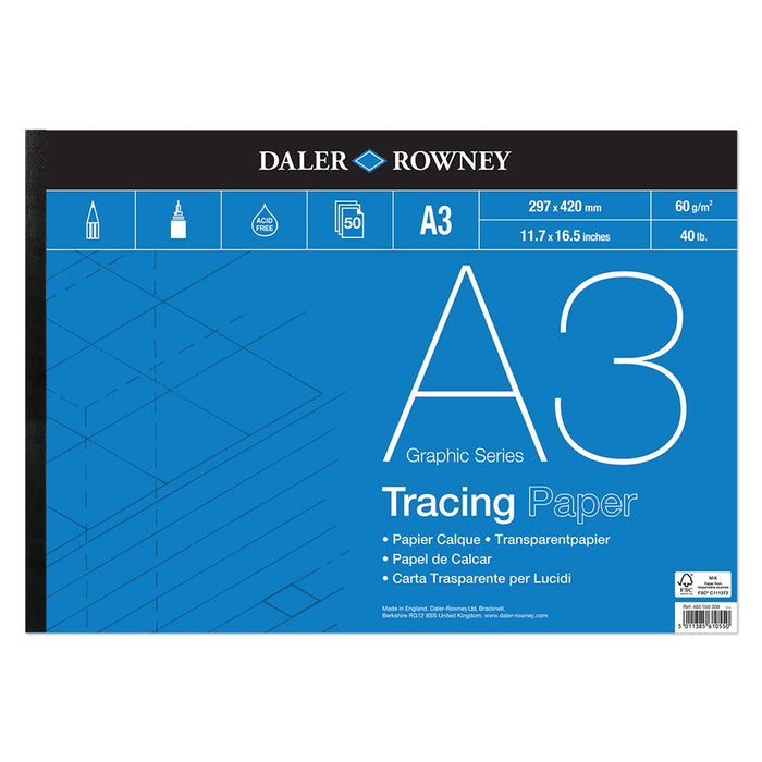 Daler Rowney Tracing Pad A3 60gsm